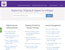 Tablet Screenshot of eshipperhelp.com